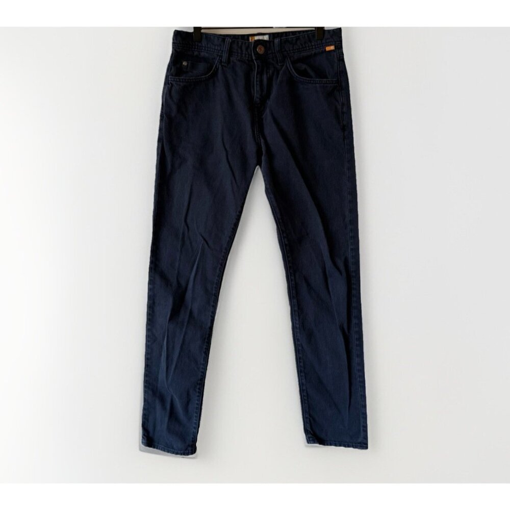 Timberland Earthkeepers Tapered Denim Jeans Men 30 x 32 Blue Jeans Orange Trim